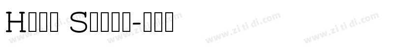 Hans Serif字体转换